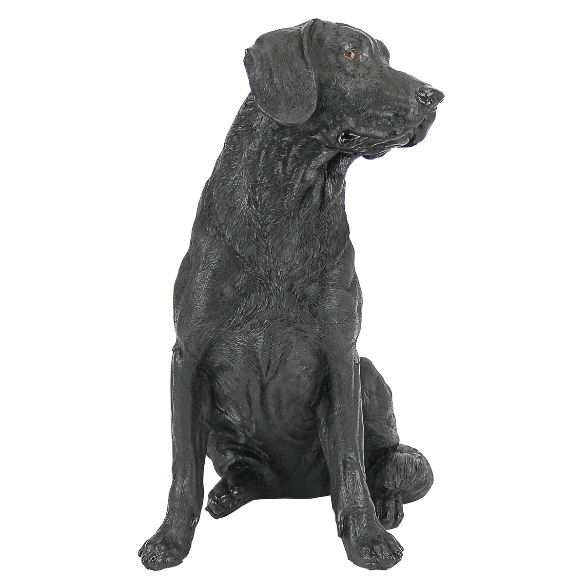 Image Thumbnail for Black Labrador Retriever Dog Statue